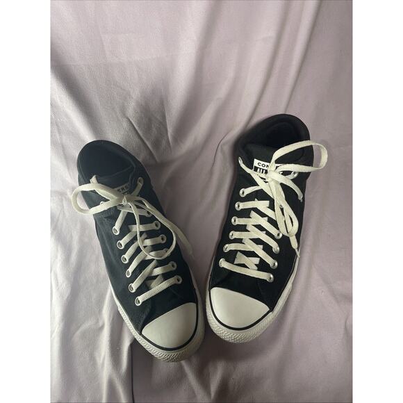 Converse Chuck Taylor All Star Mid Top Men’s Size 10 Black 151041F - EUC!! - Picture 1 of 8